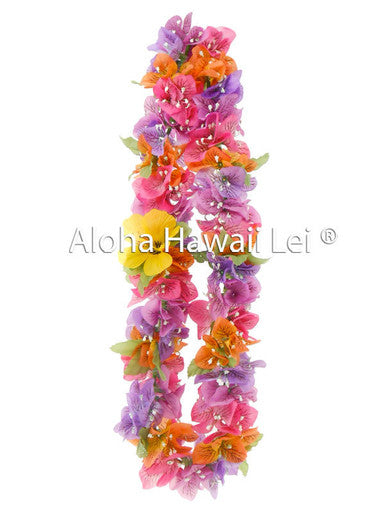 Bougainvillea Poepoe Lei - Multi - Beautiful Hawaii Gifts / Nani Makana