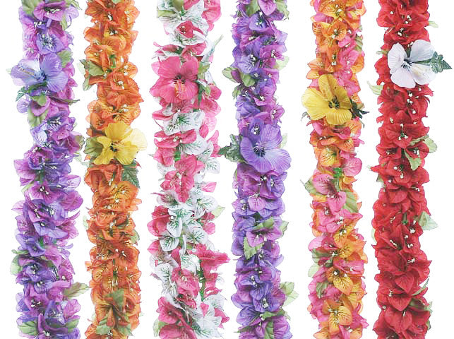Bougainvillea Poepoe Lei - Asst - Beautiful Hawaii Gifts / Nani Makana