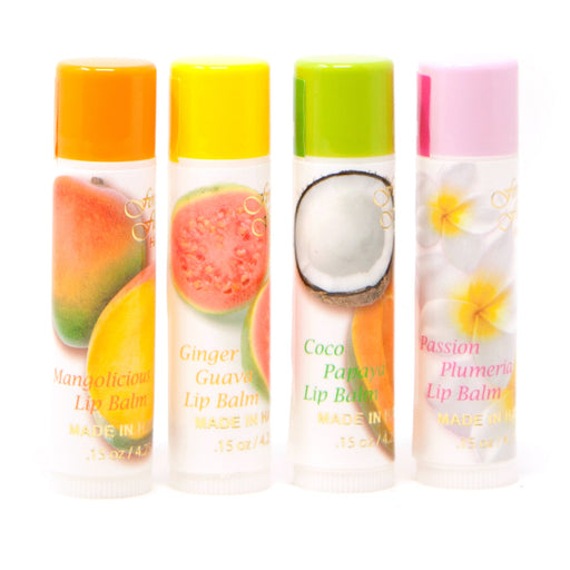 Hawaiian Scented Lip Balm Assorted – 4 pack - Beautiful Hawaii Gifts / Nani Makana