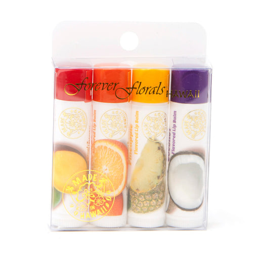 Flavored Lip Balm - Assorted (4 Pack) - Beautiful Hawaii Gifts / Nani Makana