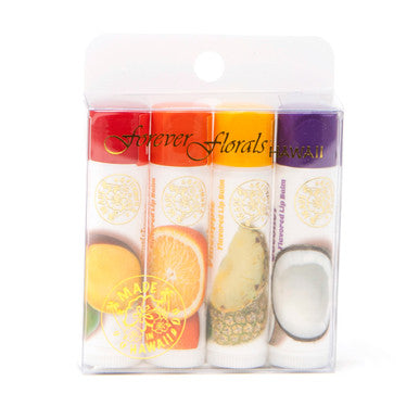 Flavored Lip Balm - Assorted (4 Pack) - Beautiful Hawaii Gifts / Nani Makana
